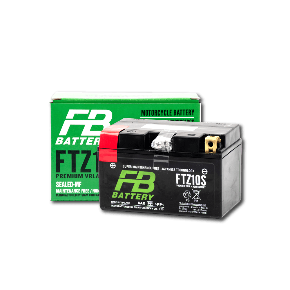 FTZ10S FB แบตเตอรี่ Maintenance Free แบตแห้ง FTZ10s 12V 9.1Ah ใช้สำหรับ CB500X / CBR500R / CB650F / CBR1000RR / S1000RR / MT-07 / MT-09