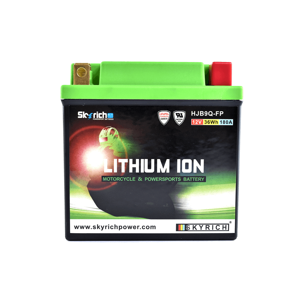 SKYRICH แบตเตอรี่ LITHIUM ION รุ่น HJB9Q-FP ใช้สำหรับรถมอเตอร์ไซค์ KAWASAKI BOSS ,TIGER BOXER, STALLIONS CENTAUR 250