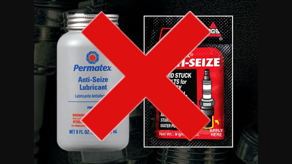 NGK ไม่แนะนำให้ทา Anti-seize ตอนติดตั้งหัวเทียน