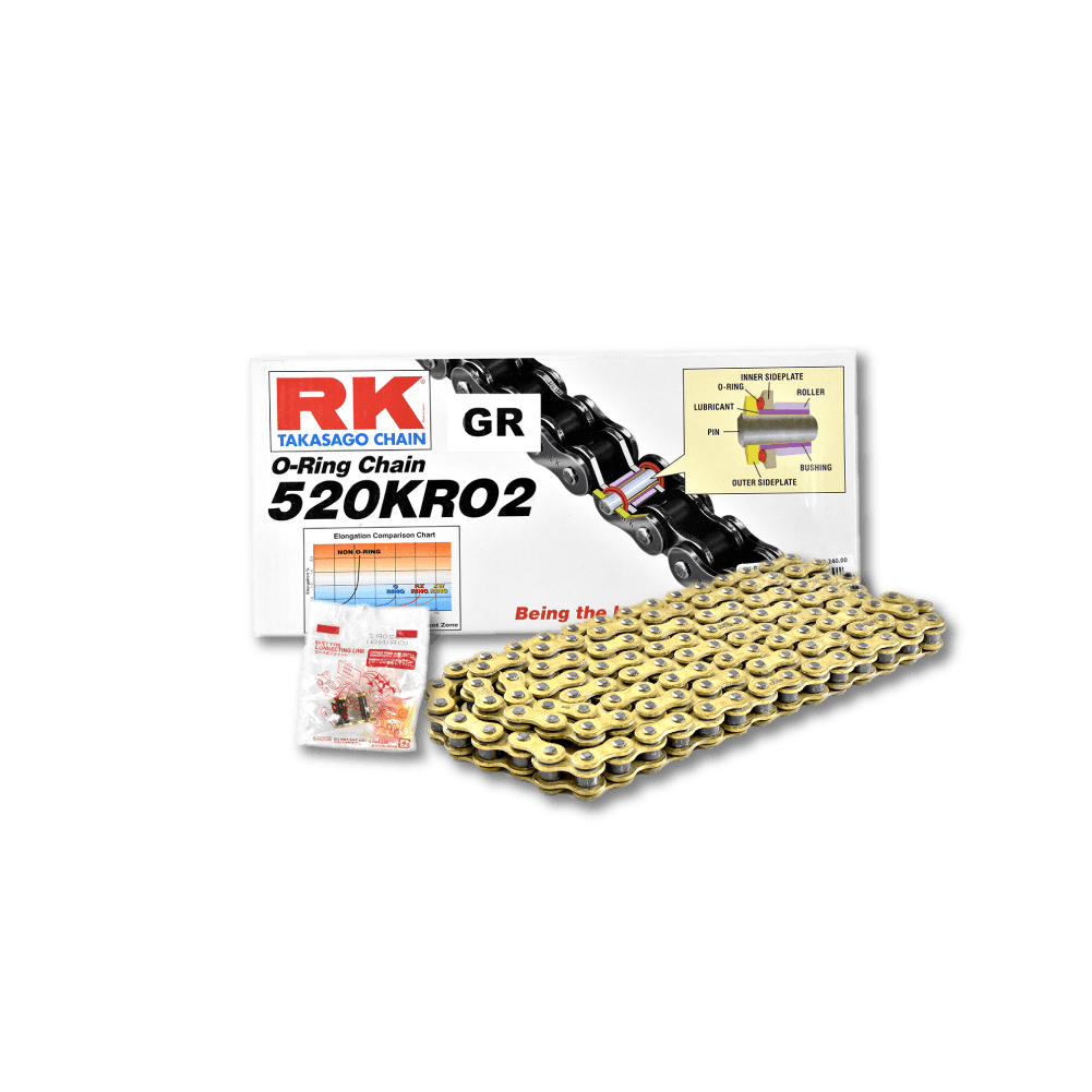 RK 520-120 KRO2 Full Gold โซ่มอเตอร์ไซค์
