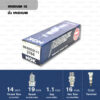 หัวเทียน NGK BKR6EIX-11 ขั้ว Iridium ใช้สำหรับ Chevrolet Cruze, Mitsubishi Lancer, Nissan Sunny Neo, Toyota Alphard, Avanza, Camry '91-'01