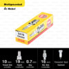 หัวเทียน NGK CR8EK ขั้ว Nickel Multigrounded ใช้สำหรับ New Vespa , CBR150, Ninja250, Ninja300, YZF-R3, Gladius, V-storm , TNT300 (1 หัว) – Made in Japan