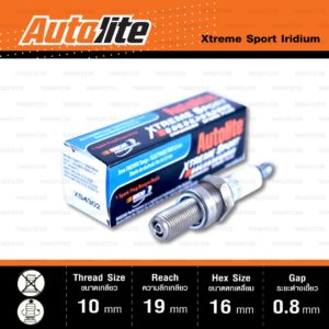 หัวเทียน Autolite XS4302 ขั้ว Iridium Xtreme Sport ใช้แทน CR9E / CR9EIX