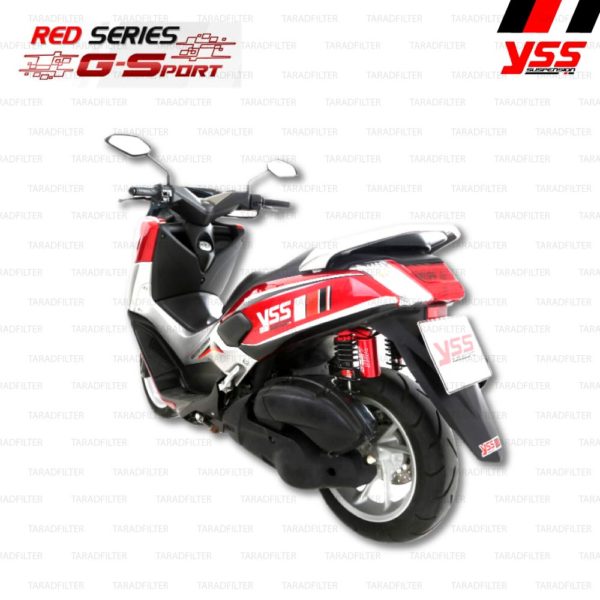 YSS โช๊คคู่แก๊ส RED-SERIES โฉมใหม่ G-Sport ใช้อัพเกรดสำหรับ NMAX 155【 TG302-335TRL-07-85J 】