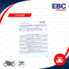 EBC ผ้าเบรกหลัง รุ่น Sintered HH ใช้สำหรับรถ Er-6n [R] , Er-6F [R] , Versys650 '07-'14 [R] , Z1000 [R] , ZX-10R '04-'10 [R] [ FA192HH ]