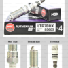 NGK หัวเทียน Ruthenium HX ขั้ว Ruthenium LTR7BHX ( อัพเกรด LTR7IX-11 ) - Made in Japan