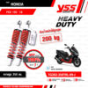 YSS โช๊คแก๊ส Heavy Duty for G-Sport ใช้อัพเกรดสำหรับ Honda PCX 150 ปี 2018 ขึ้นไป【 TG302-350TRL-09-J 】 โช๊คคู่หลังสปริงแดง/กระบอกเงิน [ โช๊ค YSS แท้ 100% พร้อมประกันศูนย์ 1 ปี ]