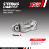 YSS STEERING DAMPER กันสะบัด CLAMP A สี Platinum รุ่น Titanium Racing สำหรับมอเตอร์ไซค์ [ EG188-078C-01-R ] สำหรับ CB650F / Ninja300 / Ninja250 / Ninja400 / Versys650 / R3 / R6 / T100