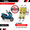 YSS โช๊คแก๊ส G-Series ใช้อัพเกรดสำหรับ Honda PCX150 '14-'17【 TC302-310T-09-4 】 โช๊คคู่หลัง สปริงเหลือง/กระบอกเงิน [ โช๊ค YSS แท้ 100% พร้อมประกันศูนย์ 6 เดือน ]