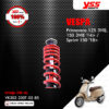 YSS โช๊คแก๊สหน้าและหลัง ใช้สำหรับ VESPA Primavera 125 3VIE, Primavera 150 3VIE '14> / Sprint 150 '18> 【 VK302-230T-03-858 】,【 OK302-360T-04-858 】 โช๊คหน้าสปริงแดง / โช๊คหลังสปริงแดง