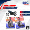 EBC ชุดผ้าเบรคหน้า-หลัง รุ่น Organic ใช้สำหรับรถมอเตอร์ไซค์ BMW รุ่น F650 GS / Royal Enfield Interceptor 650 / Continental 650 [ FA209/2 - FA213 ]