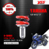 YSS โช๊คแก๊ส G-Series ใช้อัพเกรดสำหรับ Yamaha YZF-R15 ปีใหม่ 2017 ขึ้นไป 【 MO302-265T-19-858 】 โช๊คเดี่ยวหลัง สปริงแดง/กระบอกเงิน [ โช๊ค YSS แท้ 100% พร้อมประกันศูนย์ 6 เดือน ]