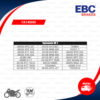 EBC ผ้าเบรก รุ่น Sintered HH ใช้สำหรับรถ CB400 (NC31) / CB500X / CB650F / CBR650F / Z800 / Z900 / Tiger800 [ FA140HH ]