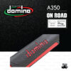 DOMINO MANOPOLE GRIP ปลอกแฮนด์ รุ่น A350 สีดำ-แดง ใช้สำหรับรถมอเตอร์ไซค์ [ 1 คู่ ]