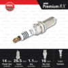 NGK หัวเทียน Premium RX ขั้ว Ruthenium LFR6ARX-11P [ ใช้อัพเกรด LFR6A-11 / DILFR6A11 ] (1 หัว) - Made in Japan