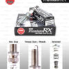 NGK หัวเทียน Premium RX ขั้ว Ruthenium LKAR8ARX-PS [ ใช้อัพเกรด ILZKAR8J8SY ] (1 หัว) - Made in Japan