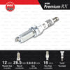 NGK หัวเทียน Premium RX ขั้ว Ruthenium LKR7ARX-P [ ใช้อัพเกรด ILZKR7B-11S / SILZKR7C11S ] (1 หัว) - Made in Japan