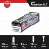 NGK หัวเทียน Premium RX ขั้ว Ruthenium LTR5ARX-13P [ ใช้อัพเกรด ILTR5A-13G ] (1 หัว) - Made in Japan