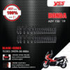 YSS โช๊คแก๊ส G-SPORT BLACK SERIES ใช้อัพเกรดสำหรับ HONDA ADV150 ปี 2019 【 TG302-390TR-08-888 】 โช๊คคู่หลัง สปริงดำ/กระบอกดำ [ โช๊ค YSS แท้ ประกันโรงงาน 1 ปี ]