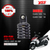 YSS โช๊คแก๊ส DTG PLUS ใช้อัพเกรดสำหรับ CLICK 125i ปี 2012 / CLICK 150i ปี 2018 【 OB222-330T-05-58P 】 โช๊คเดี่ยวหลัง สปริงดำ/แกนแดง [ โช๊ค YSS แท้ ประกันโรงงาน 6 เดือน ]