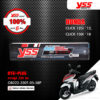 YSS โช๊คแก๊ส DTG PLUS ใช้อัพเกรดสำหรับ CLICK 125i ปี 2012 / CLICK 150i ปี 2018 【 OB222-330T-05-58P 】 โช๊คเดี่ยวหลัง สปริงดำ/แกนแดง [ โช๊ค YSS แท้ ประกันโรงงาน 6 เดือน ]