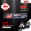 YSS โช๊คแก๊ส DTG PLUS ใช้อัพเกรดสำหรับ CLICK 125i ปี 2012 / CLICK 150i ปี 2018 【 OB222-330T-05-68P 】 โช๊คเดี่ยวหลัง สปริงดำ/แกนน้ำเงิน [ โช๊ค YSS แท้ ประกันโรงงาน 6 เดือน ]