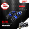 YSS โช๊คแก๊ส DTG PLUS ใช้อัพเกรดสำหรับ HONDA PCX125 / PCX150 ปี 2014-2017 【 TB220-315T-07-68P 】 โช๊คคู่หลัง สปริงดำ/แกนน้ำเงิน [ โช๊ค YSS แท้ ประกันโรงงาน 6 เดือน ]