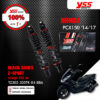 YSS โช๊คแก๊ส Z-SPORT BLACK SERIES ใช้อัพเกรดสำหรับ Honda PCX150 ปี '14-'17 รุ่นสูงขึ้น2.5cm【 TZ302-335TR-04-88A 】 โช๊คคู่ สปริงดำ [ โช๊ค YSS แท้ ประกันโรงงาน 1 ปี ]