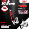 YSS โช๊คแก๊ส K-Euro / ECO LINE ใช้อัพเกรดสำหรับ Yamaha Q-Bix 【 OK302-310T-10-859 】 โช๊คเดี่ยว สปริงแดง [ โช๊ค YSS แท้ ประกันโรงงาน 1 ปี ]