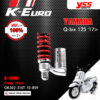 YSS โช๊คแก๊ส K-Euro / ECO LINE ใช้อัพเกรดสำหรับ Yamaha Q-Bix 【 OK302-310T-10-859 】 โช๊คเดี่ยว สปริงแดง [ โช๊ค YSS แท้ ประกันโรงงาน 1 ปี ]