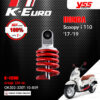 YSS โช๊คแก๊ส K-Euro / ECO LINE ใช้อัพเกรดสำหรับ Honda Scoopy-i '17-'19 【 OK302-320T-10-859 】 โช๊คเดี่ยว สปริงแดง [ โช๊ค YSS แท้ ประกันโรงงาน 1 ปี ]