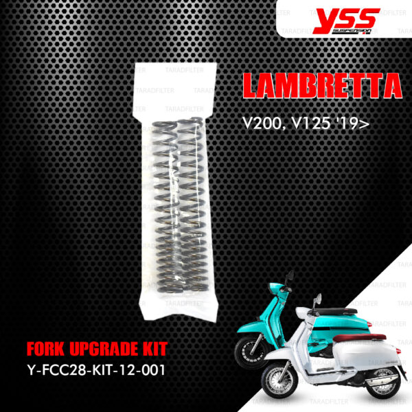 YSS ชุดอัพเกรดโช๊คหน้า FORK UPGRADE KIT 【 Y-FCC28-KIT-12-001 】 ใช้สำหรับ LAMBRETTA V200 / V125 ปี 2019 ขึ้นไป