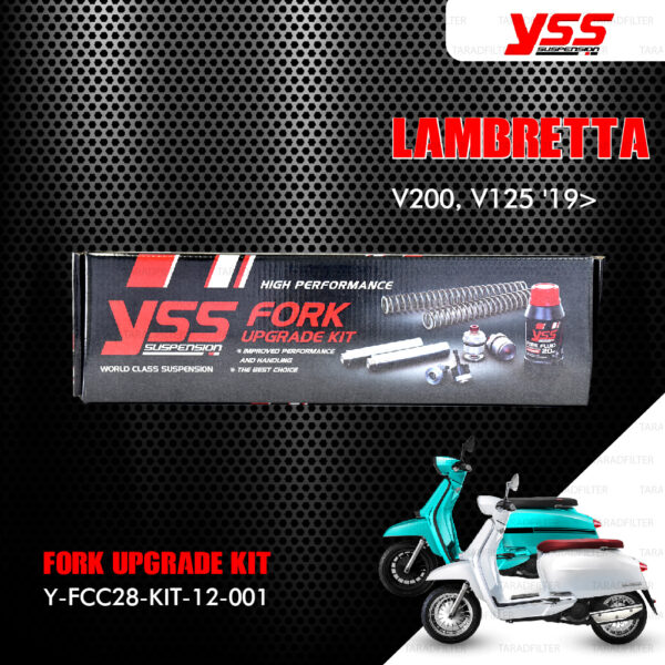 YSS ชุดอัพเกรดโช๊คหน้า FORK UPGRADE KIT 【 Y-FCC28-KIT-12-001 】 ใช้สำหรับ LAMBRETTA V200 / V125 ปี 2019 ขึ้นไป