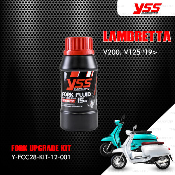 YSS ชุดอัพเกรดโช๊คหน้า FORK UPGRADE KIT 【 Y-FCC28-KIT-12-001 】 ใช้สำหรับ LAMBRETTA V200 / V125 ปี 2019 ขึ้นไป