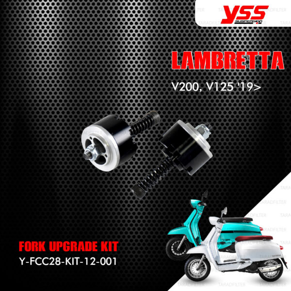 YSS ชุดอัพเกรดโช๊คหน้า FORK UPGRADE KIT 【 Y-FCC28-KIT-12-001 】 ใช้สำหรับ LAMBRETTA V200 / V125 ปี 2019 ขึ้นไป