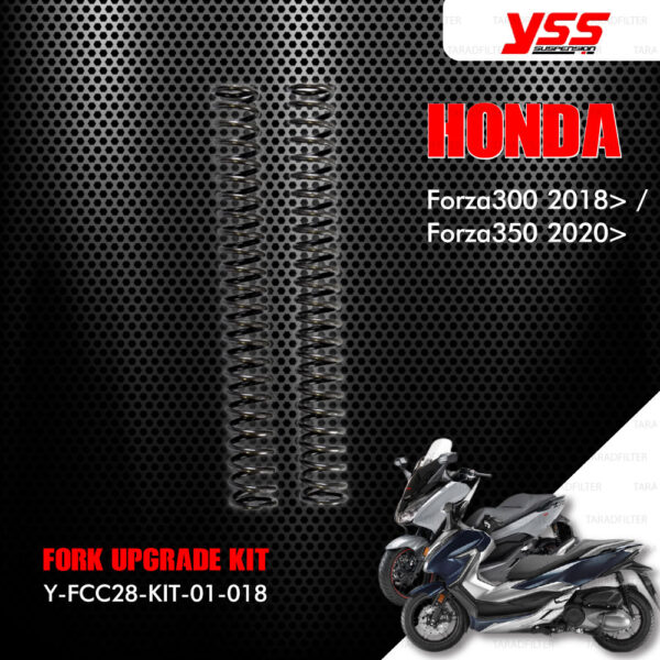 YSS ชุดโช๊คหน้า FORK UPGRADE KIT อัพเกรด HONDA FORZA 300 ปี 2018 ขึ้นไป 【 Y-FCC28-KIT-01-018 】