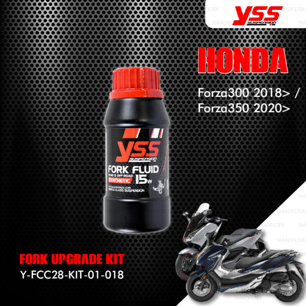 YSS ชุดโช๊คหน้า FORK UPGRADE KIT อัพเกรด HONDA FORZA 300 ปี 2018 ขึ้นไป 【 Y-FCC28-KIT-01-018 】