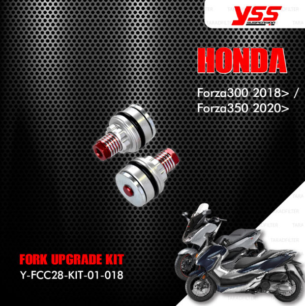 YSS ชุดโช๊คหน้า FORK UPGRADE KIT อัพเกรด HONDA FORZA 300 ปี 2018 ขึ้นไป 【 Y-FCC28-KIT-01-018 】