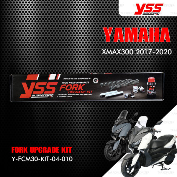 YSS ชุดโช๊คหน้า FORK UPGRADE KIT อัพเกรด Yamaha XMAX 300 ปี 2017 ขึ้นไป 【 Y-FCM30-KIT-04-010 】