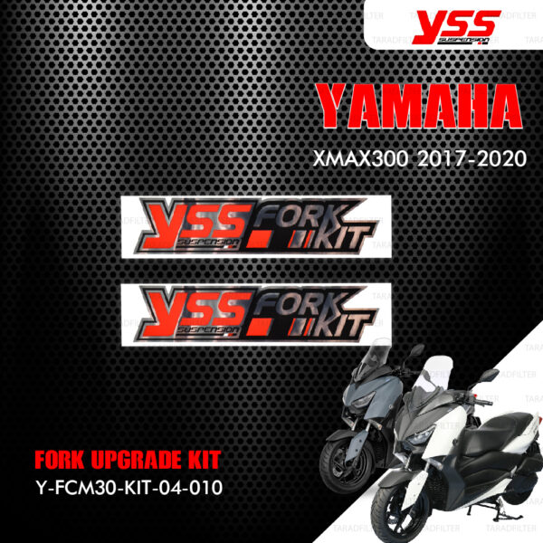 YSS ชุดโช๊คหน้า FORK UPGRADE KIT อัพเกรด Yamaha XMAX 300 ปี 2017 ขึ้นไป 【 Y-FCM30-KIT-04-010 】