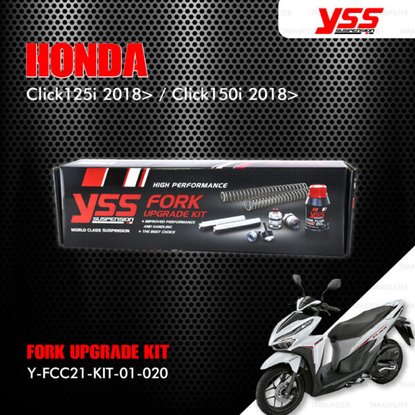 YSS ชุดโช๊คหน้า FORK UPGRADE KIT อัพเกรด Honda Click125i 2018> / Click150i 2018> 【 Y-FCC21-KIT-01-020 】