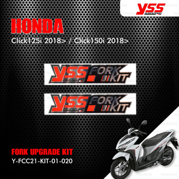 YSS ชุดโช๊คหน้า FORK UPGRADE KIT อัพเกรด Honda Click125i 2018> / Click150i 2018> 【 Y-FCC21-KIT-01-020 】