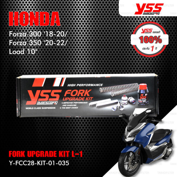 YSS ชุดโช๊คหน้า FORK UPGRADE KIT อัพเกรด HONDA FORZA300 ปี 2018 ขึ้นไป / Forza350【 Y-FCC28-KIT-01-035 】