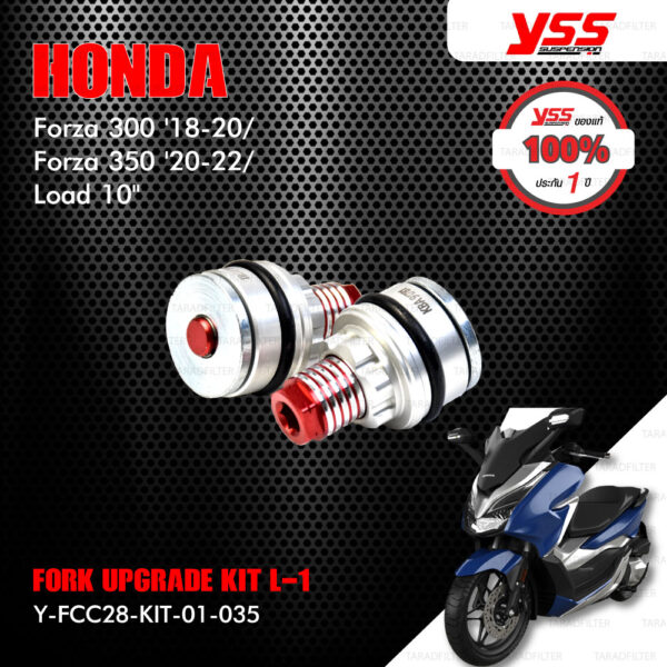 YSS ชุดโช๊คหน้า FORK UPGRADE KIT อัพเกรด HONDA FORZA300 ปี 2018 ขึ้นไป / Forza350【 Y-FCC28-KIT-01-035 】