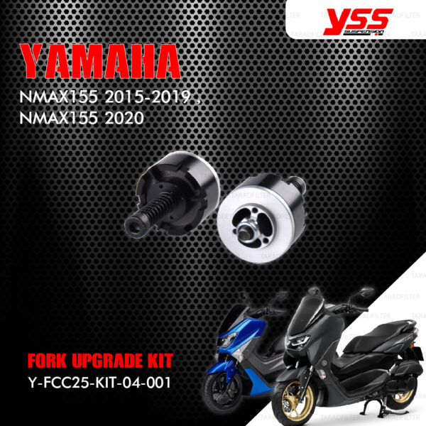 YSS ชุดโช๊คหน้า FORK UPGRADE KIT อัพเกรด Yamaha NMAX155 2015-2019 / NMAX155 2020 【 Y-FCC25-KIT-04-001 】