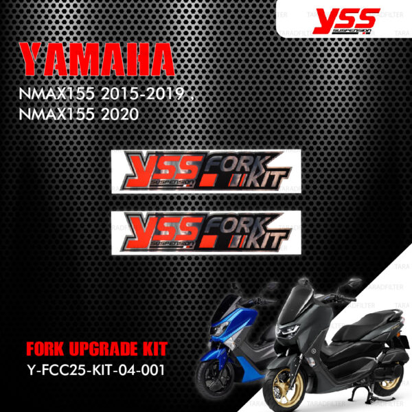 YSS ชุดโช๊คหน้า FORK UPGRADE KIT อัพเกรด Yamaha NMAX155 2015-2019 / NMAX155 2020 【 Y-FCC25-KIT-04-001 】