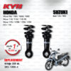 KYB โช๊คน้ำมัน ตรงรุ่น Honda Wave100/100i/100S/100Z / Wave 110/110i/110i RS / Wave 125i/125R/125S/125X / CZ-I 110 / Suzuki Best 125/Pro 【 SR2-1000-4 】 โช๊คคู่หลัง สปริงดำ [ โช๊ค KYB แท้ ประกันโรงงาน 1 ปี ]