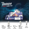 หัวเทียน NGK IRIDIUM MAX【 HB6AIX-11P 】ขั้ว IRIDIUM / PLATINUM 3 เขี้ยว - Made in Japan