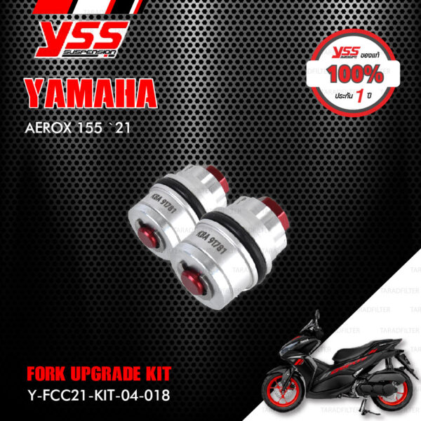 YSS ชุดโช๊คหน้า FORK UPGRADE KIT อัพเกรด YAMAHA AEROX 155 ปี 2021 【 Y-FCC21-KIT-04-018 】