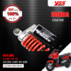 YSS โช๊คแก๊ส G-PLUS อัพเกรด HONDA CLICK160 ปี 2022【 OC302-340T-05-858 】 โช๊คเดี่ยวหลัง สปริงแดง/กระบอกดำ [ โช๊ค YSS แท้ ประกันโรงงาน 1 ปี ]